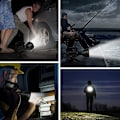 Miniatyrbillede 5 af 5: Kraftig LED-lommelygte, kraftig lommelygte, vandtæt fiskerilampe, USB-genopladelig pandelampe, campinglampe, 1 stk.