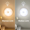 Miniatyrbillede 5 af 5: 4x LED underskabslys, batteridrevet, med bevægelsesdetektor til køkkentrapper, skabe