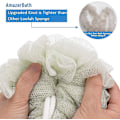 Miniatyrbild 5 av 5: Duschbadsvamp 60g Luffa Åtdragnings Lufasboll Rikligt Skum Nät Luffa Kroppsskrubb för Män och Kvinnor - 4-pack (Neutrala Färger)