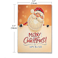 Miniatyrbild 5 av 5: 8 X Jul Kort 5d Diamantmålning Kuvert Semester Hälsningskort Med Jul Klockor Renar