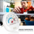 Pikkukuva 4 / 5: Mini jääkaappipakastinlämpömittari Suuri mekaaninen kellolämpömittari (valkoinen)