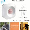 Miniatyrbillede 2 af 4: Tuya WIFI PIR Bevægelsessensor Bevægelsesdetektor Sensor Smart Life APP Trådløst Hjemmesikkerhedssystem Arbejde med Alexa Scenarie Sæt