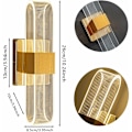 Miniatyrbillede 4 af 5: LED væglampe 12W Moderne indendørs væglampe Dæmpbar senglampe Oval akryl væglampe Dekorative lys til stue soveværelse Gang (Guld)