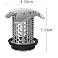 Miniatyrbillede 5 af 5: Dræn Hår Catcher Rustfrit Stål Beskytter/Si til Nem Rengøring Hår Fælde for Bruser Afløb Rustfrit Stål Gulvafløb