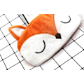 Miniatyrbild 3 av 4: Mjuk plyschkanin sovmask ögonbindel, supermjuk rolig sovmask för pojkar flickor och vuxna (orange räv)