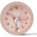 Miniatyrbild 1 av 4: Tyst väckarklocka för barn, flickor och pojkar - Tickande väckarklocka - Reseväckarklocka med ljus (Rosa)