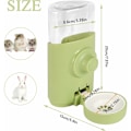 Miniatyrbillede 4 af 5: Automatisk vanddispenser til kæledyr Kanin vanddispenser Hængende vandfontæne 600ml til kanin Chinchilla marsvin Pindsvin