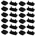 Miniatyrbild 1 av 5: 24 st 55 mm x 9 mm plast sängribbsöverdrag ersättningshållare lock för att hålla fast träribbor B