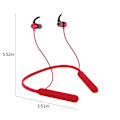 Miniatyrbild 3 av 5: Bluetooth hörlurar Sporthängande hals Tung bas Superlång StandbyRöd