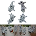 Miniatyrbild 2 av 5: Drakblomma Kruka Kramare Figuriner Prydnader Trädgård Kruka Kruka Hängare Staty（D）