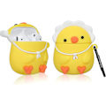 Miniatyrbild 2 av 4: Airpod 2/1 Fodral Djur Cartoon Kawaii Design Cover För Airpods Silikonfodral Air Pods Söt Rolig 3d Kul Mjuk Designer Unik Snygg För Flickor Pojke