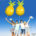 Miniatyrbilde 5 av 5: Gigantiske ananasballonger, 32 tommer - Ananasfestdekorasjoner | Ananasballong for ananasfødselsdagdekorasjoner | Fruktballonger | Ananas My