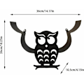 Pikkukuva 3 / 5: Owl Shape wc-paperiteline, mustametallinen wc-pidike, 7 kapasiteettia, pehmeä pilvitapettiseinä, hauskoja kylpyhuonetarvikkeita