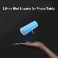 Pikkukuva 3 / 5: Mini-puhelinkaiutin 3,5 mm liitäntälinjalla, musiikkikaiutin iOS- ja Android-älypuhelimille ja tableteille