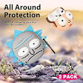Pikkukuva 4 / 5: 2 kpl Gkv Airpods 3 -koteloa Airpod 3 (2021) -kuorelle Piirretty Hauska Hauska Kawaii Söpö Ainutlaatuinen 3D Tyttömäinen Suunnittelu Air Pods 3 3. sukupolven Silikonikotelot