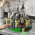 Miniatyrbild 3 av 7: Freetoo kryddställ, multifunktionell snurrorganiserare, roterande kryddställ, 360° rotationsdesign, lämplig för kök, badrum, fåfänga