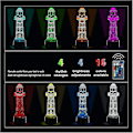 Miniatyrbild 3 av 3: 3D optisk illusion fyrtorn nattljus, 3D fyrtorn lampa 16 färger