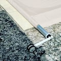Miniatyrbild 3 av 5: Pool solskyddsrulle skyddande lock solskydd poolrulle skåra - simbassäng solskyddsrulle tak