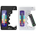 Miniatyrbild 3 av 4: 9V 1.5V LCD Digital Batteritestare CDN Knappcell Kapacitetsnivåindikator Detektor Monitor Diagnosverktyg Svart
