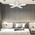 Miniatyrbillede 4 af 5: LED-loftslampe, 60W E27 AC95-265V Fire superlyse LED-loftshængende lamper, foldeblæserlampe