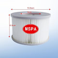 Miniatyrbilde 2 av 5: Set med 2 Mspa V2-filtre for Fjord, Kili, Camaro, Mono, Aurora og Tekapo oppblåsbare spa - Kompatibel med Spa 2020 - 2 reservefilterpatroner