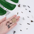 Miniatyrbild 3 av 5: 12 set metall blixtlås låsreglage fäste 3 färger # 3 # 5 # 8 # 10 Sätt i blixtlåspluggen under pennblixtlåset
