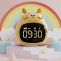 Miniatyrbild 3 av 6: Barn Digital Väckarklocka Snooze Tyst Ingen Ticking Sovrum Gul，T-Audace