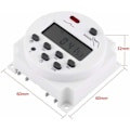 Miniatyrbillede 3 af 5: LCD Digital Power Ugentlig Programmerbar Timer Digital Timer Forsinkelsesrelæ (220V)