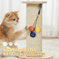Miniatyrbild 3 av 4: Färgglad sisal kattboll leksak interaktiv katt leksak för inomhusbruk, kattunge kattboll leksak för att bita/klösa/jaga, sisalboll leksak