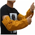 Miniatyrbild 2 av 5: Läder värmebeständig svett arm vante elastisk manschett säkerhet arbete Triumph gnistfångare resistent armguard