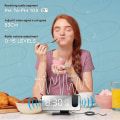 Miniatyrbild 3 av 5: 180 rotationsprojektionsväckarklocka 4 projektionsljusstyrkor med automatisk dimmer Snooze Dubbla larm Yo