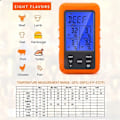 Miniatyrbild 2 av 5: Digital kötttermometer för grill med timer 4 sonder temperaturlarm kökstermometer(a)