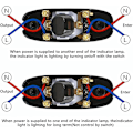 Miniatyrbillede 3 af 5: Inline switch/lampe/lysaffbryder (2)