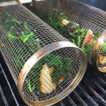 Miniatyrbild 4 av 5: Rostfritt stål grillkorg, 20 cm ugnsgrillkorg, rotisserietrumma, grillnätcylinder