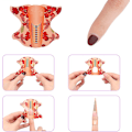 Miniatyrbild 4 av 5: 500 st Nail Acrylic Art Tips Guide Gel Extension Guard Style Tool Curl Shape för nagelvård