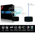 Miniatyrbillede 4 af 4: Flyvemaskine Natlampe 3d Illusion Lampe 7 Farve Skiftende Touch Control Med Usb Kabel Led Ta