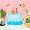 Miniatyrbillede 4 af 5: 4 stk. Krone Kage Topper Fødselsdag Mini Krone Krone Kage Topper Krystal Perle Tiara Vintage Bryllup Kage Krone Topper Til Fødselsdagsfest Bryllup Kage
