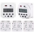 Miniatyrbillede 4 af 5: LCD Digital Power Ugentlig Programmerbar Timer Digital Timer Forsinkelsesrelæ (220V)