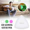 Miniatyrbild 2 av 5: Led-lysande gitarrplektrum, basplektrum basgitarr elgitarrplektrum Led-gitarrbasplektrum, akustisk gitarrlysande plektrum（Lila ljus）