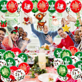 Miniatyrbild 2 av 5: 1 Set Latex Julballonger Jultomten Älg Xmas Tree Julfest Ballonger Juldekoration för hemmet