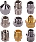 9-delad luftborstadapterkit, multistorlek, luftborstadapter, luftslangkoppling, kompatibel med Badger Paasche Airbrush