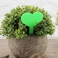 Miniatyrbillede 3 af 5: 100 stk. farverige, holdbare, vandafvisende plantelabels i PVC-materiale, hjerteformede haveetiketter (grønne)