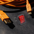 Miniatyrbild 2 av 5: Rött ljus upplyst 4 Pin Dpst On/Off Snap In Vippströmbrytare 16a 20a 250v Ac