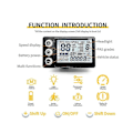 Miniatyrbild 2 av 4: 24v 36v 48v 60v Vattentät Lcd-display S866 Controller Panel Dashboard Elcykeldisplay Kompatibel