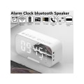 Pikkukuva 1 / 5: Uusi langaton bluetooth 5.0 -kaiutin peilipuhelimen pidiketoiminnolla LED-herätyskello langaton bluetooth-kaiutin FM:llä 1 kpl (valkoinen??)