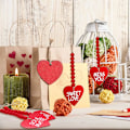 Miniatyrbillede 4 af 5: 10 stk. Valentinsdag Træperle Girlander Dekorationer Træperle Hjerte Girlander Væghængning Rustik Bondegård Perler Pynt Til Feriefester Dec