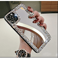 Miniatyrbilde 5 av 5: For iPhone 13 Pro Max Etui 3D Glitter Sparkle Bling Speil Etui Luksus Skinnende Krystall Rhinestone Diamant Bumper Klar Beskyttende Etui Deksel For Kvinner F