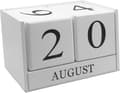 Trä skrivbord block kalender - evig block månad datum display hem kontor dekoration
