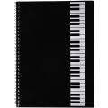 Miniatyrbild 1 av 4: Musik Notebook Original Partitioned Handwritten Paper Notebook med Spiralbindning Gamla Sånger 50 Ark, Svart