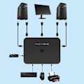 Miniatyrbild 4 av 4: Acasis Switch Selector 4k 60hz Kvm Switch 3 In1 Ut Hdmi-kompatibel 3x1